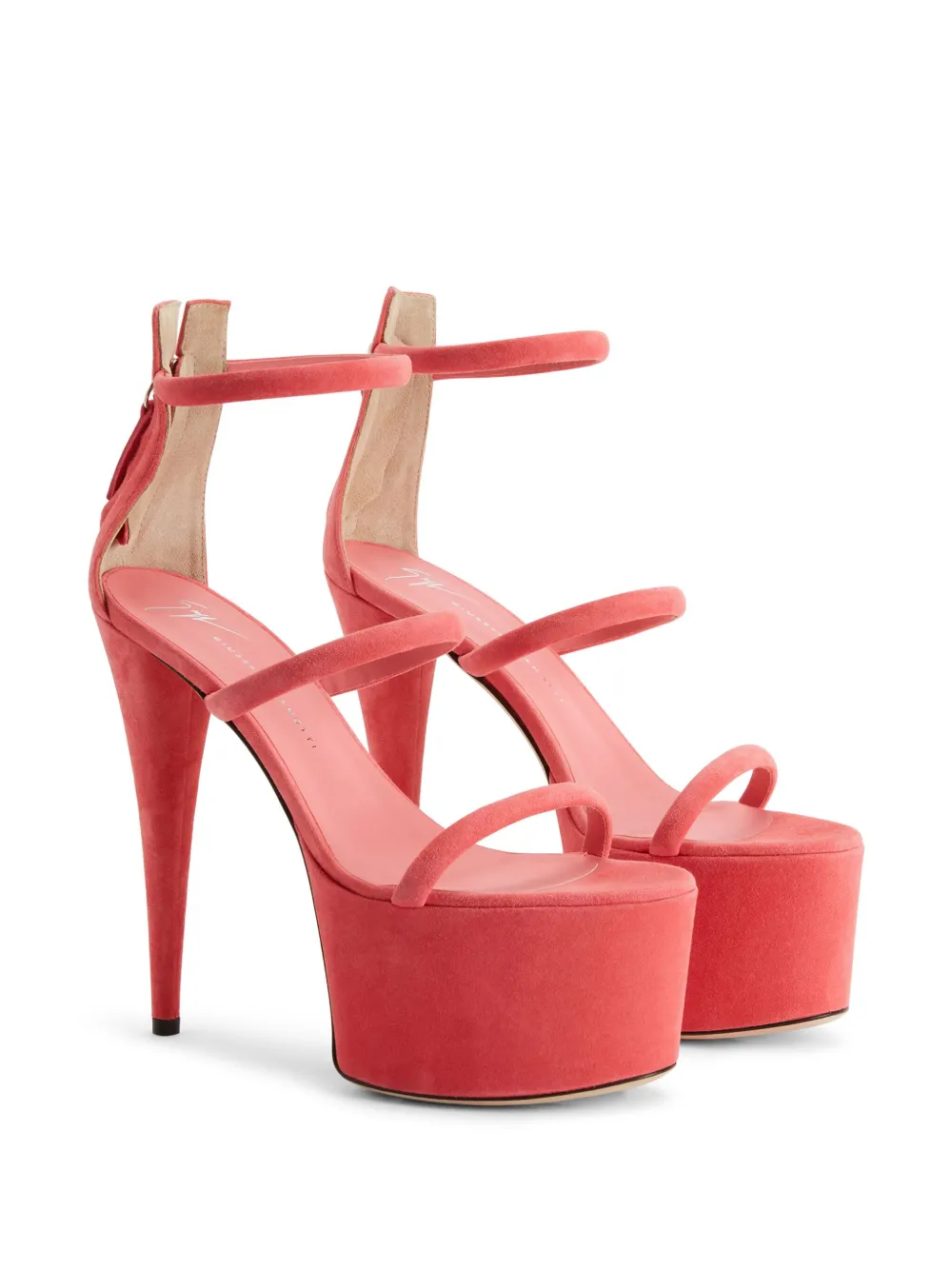 Shop Giuseppe Zanotti Gz Aida 150mm Platform Sandals In Pink