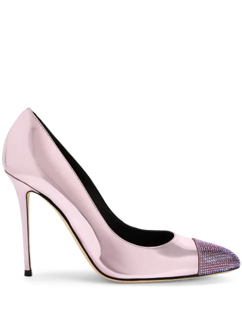 Giuseppe Zanotti Jakye Shine 105mm leather pumps
