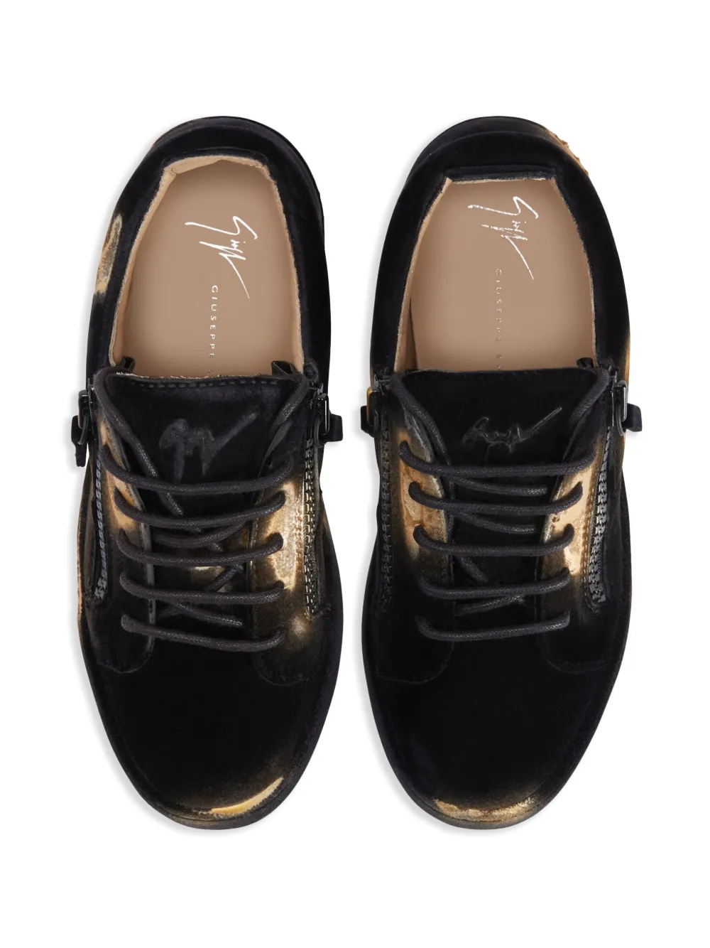 Giuseppe Zanotti Gail suede sneakers Black