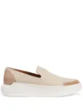 Giuseppe Zanotti Conley logo-lettering loafers - Neutrals