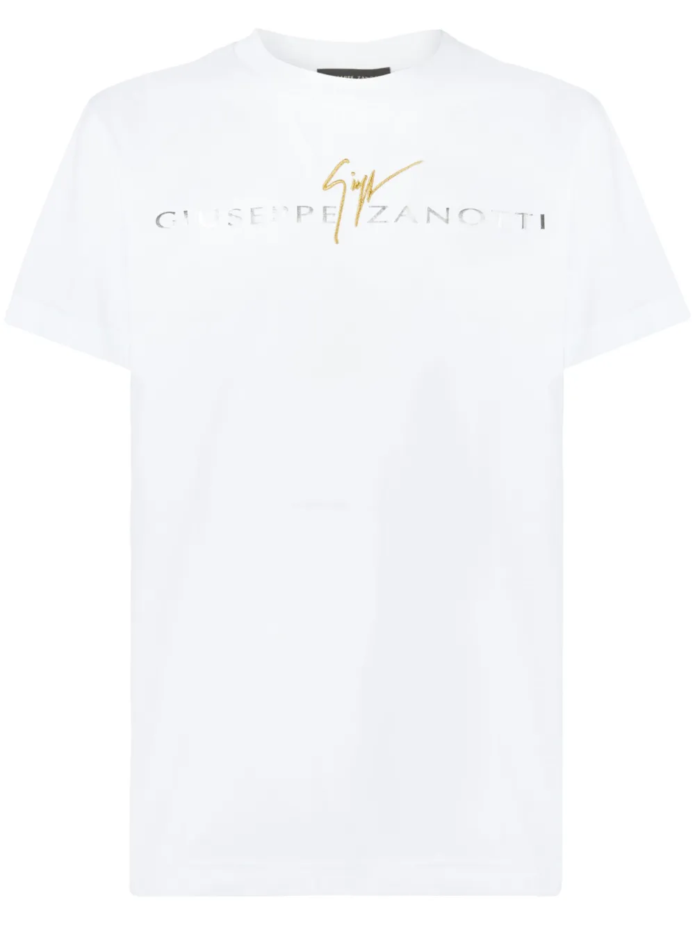 Giuseppe Zanotti T-Shirt mit Logo-Print - Weiß