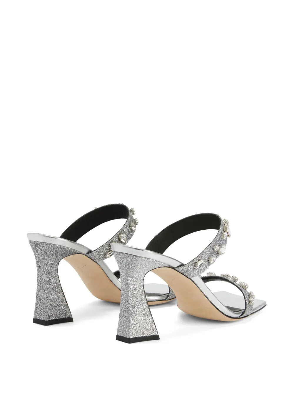 Giuseppe Zanotti Flaminia 85mm crystal-embellished sandals Silver