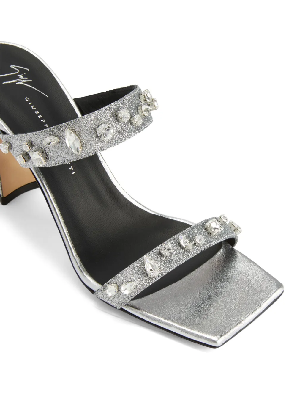 Giuseppe Zanotti Flaminia 85mm crystal-embellished sandals Silver