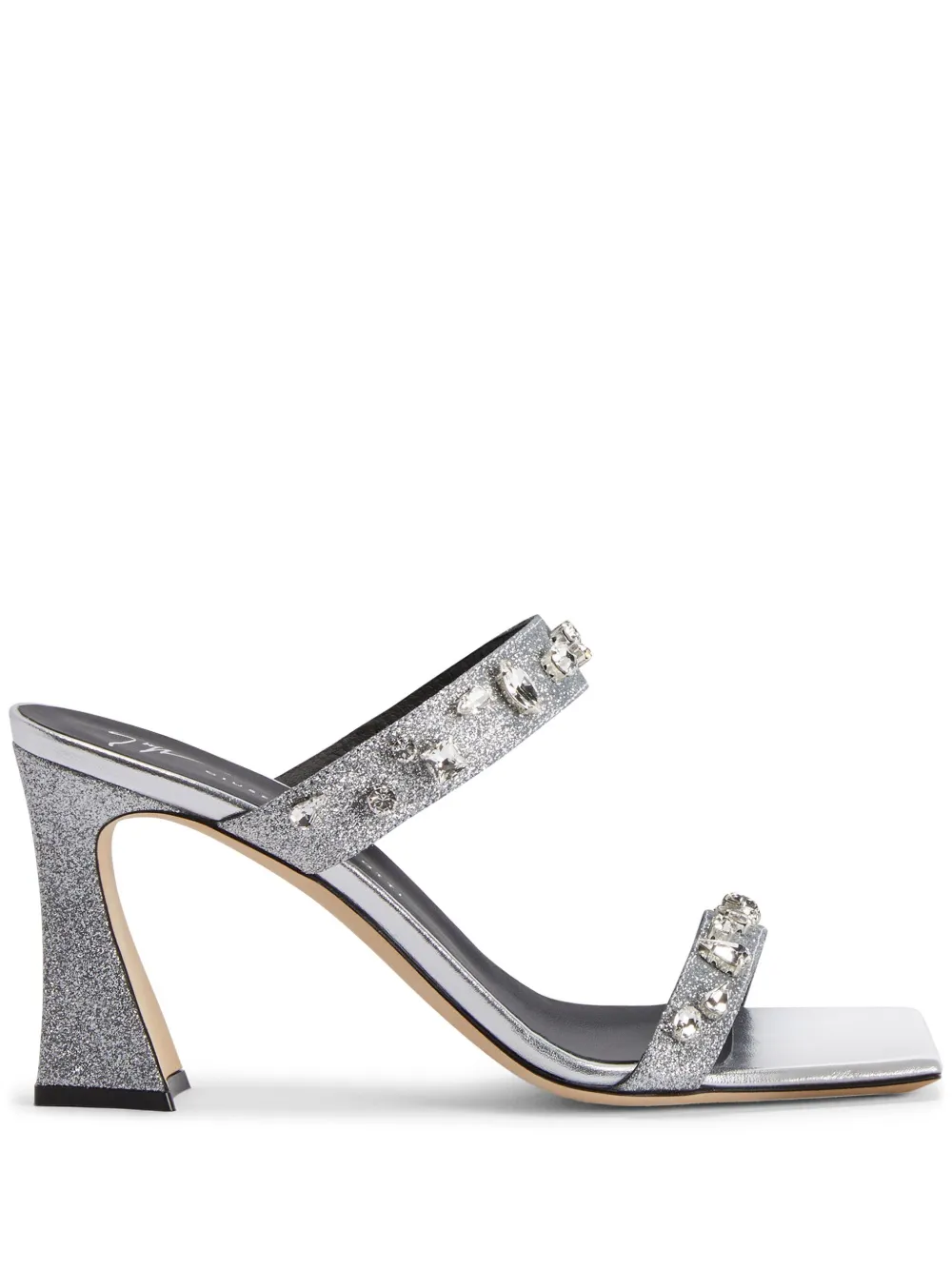 Giuseppe Zanotti Flaminia 85mm crystal-embellished sandals Silver