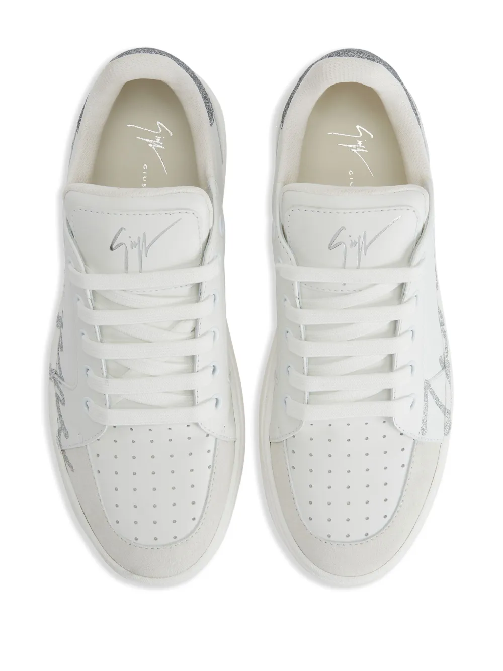 Giuseppe Zanotti GZ94 leren sneakers Wit