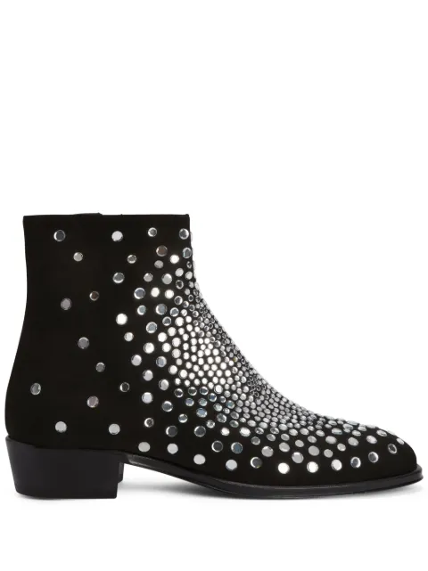 Giuseppe Zanotti Fabyen crystal-embellished suede boots