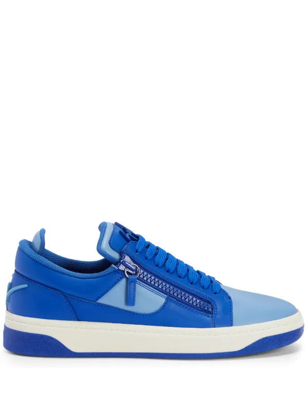 Giuseppe Zanotti Gz94 colour block Leather Sneakers Blue FARFETCH AE