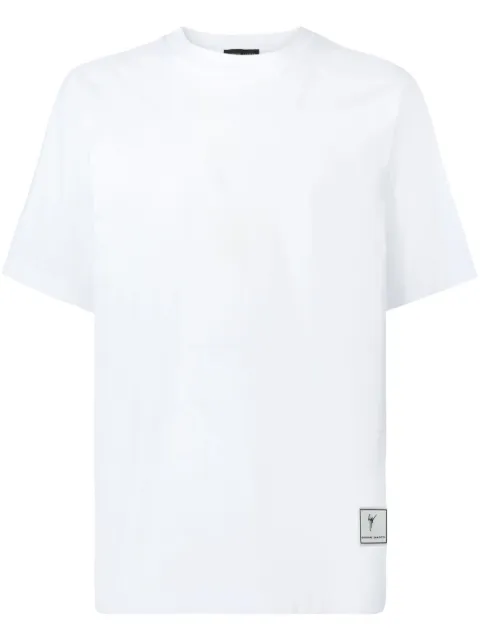 Giuseppe Zanotti playera manga corta con parche del logo