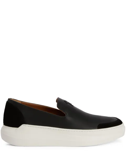 Giuseppe Zanotti Conley logo-lettering loafers