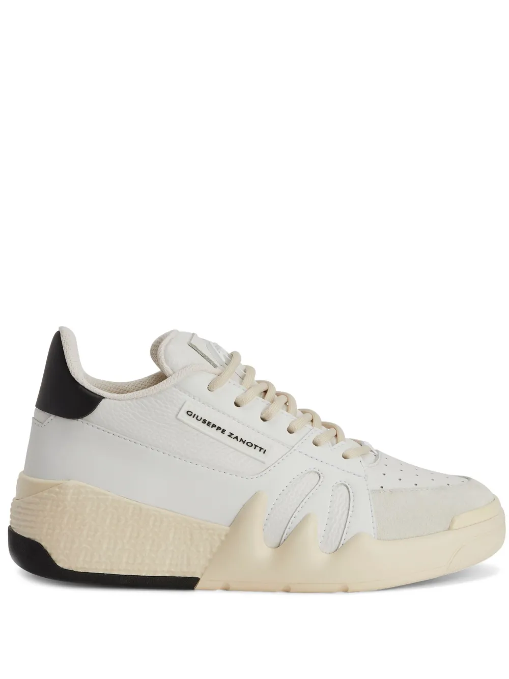 Giuseppe Zanotti Talon panelled leather sneakers White