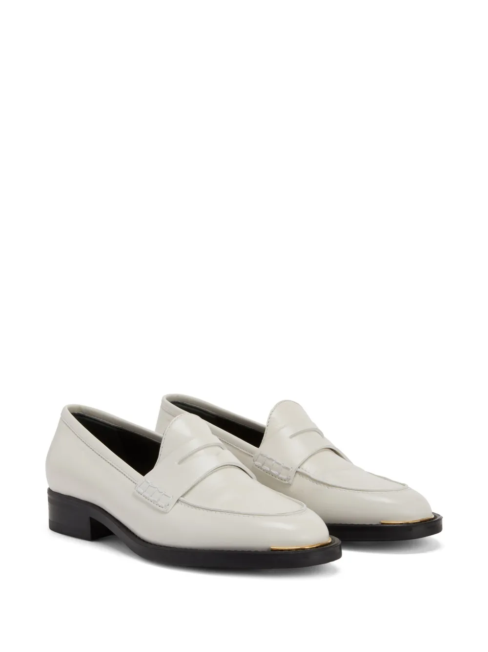 Giuseppe Zanotti Farridha leren loafers - Wit