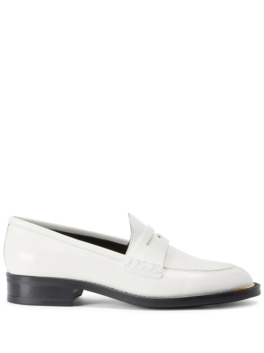 Giuseppe Zanotti Farridha leren loafers Wit