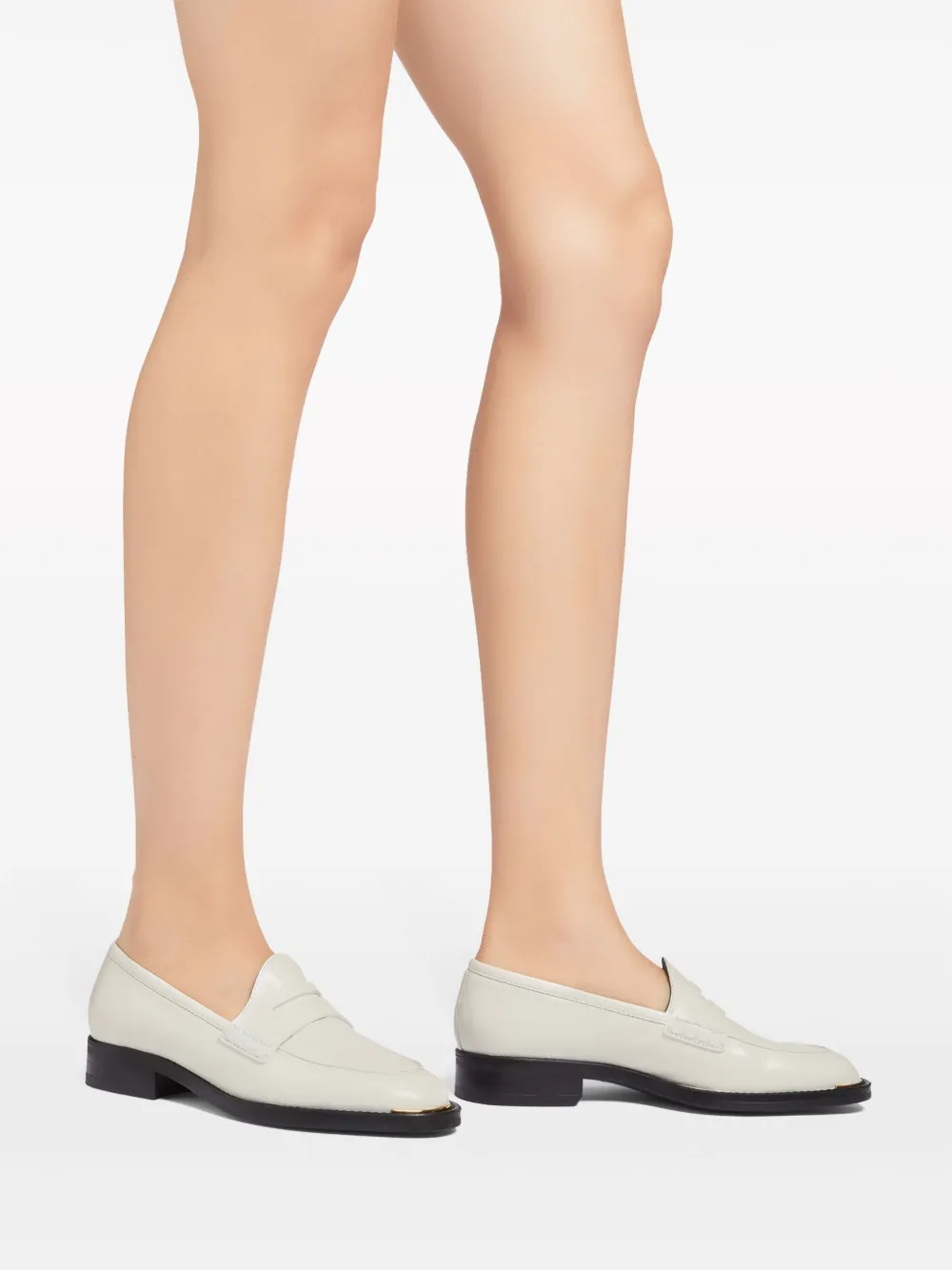 Giuseppe Zanotti Farridha leren loafers Wit