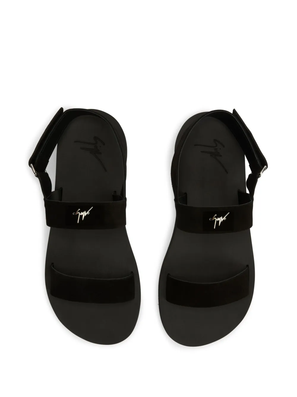 Giuseppe Zanotti Gz Saiph suède sandalen Zwart