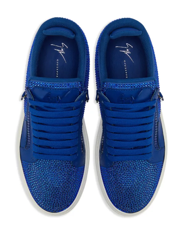 Giuseppe Zanotti GZ94 rhinestone-embellished Sneakers | Blue