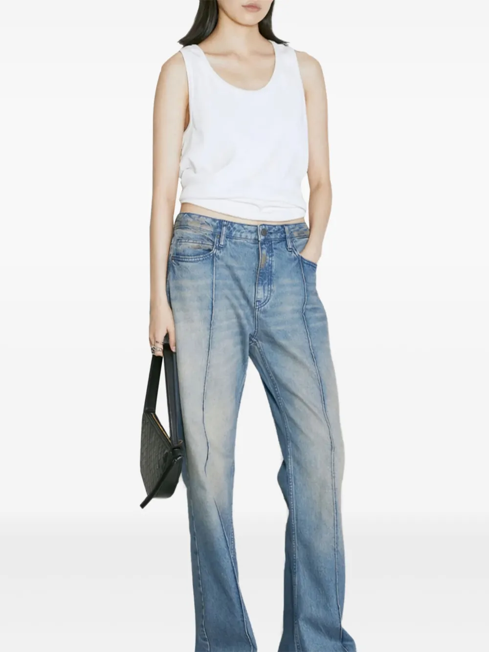 GUESS USA Jeans met vlakken Blauw