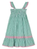MC2 Saint Barth Kids checked A-line dress - Green