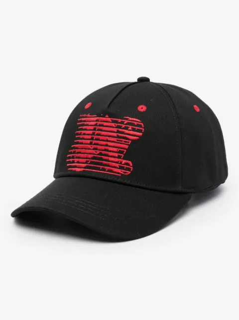 Palm Angels gorra Racing con monograma bordado