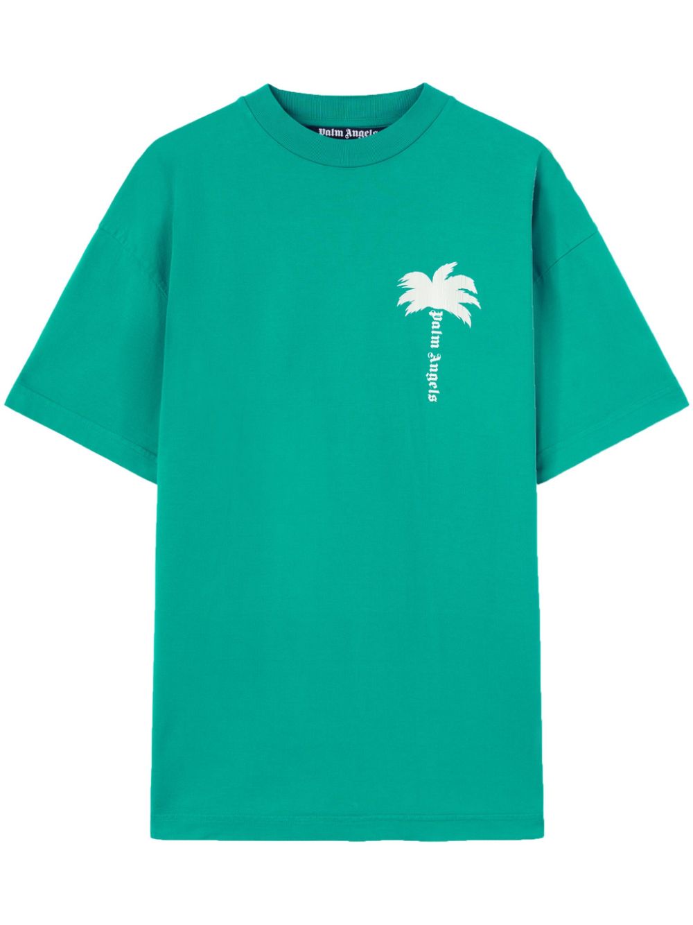 Palm Angels T-shirt met palmboomprint Groen