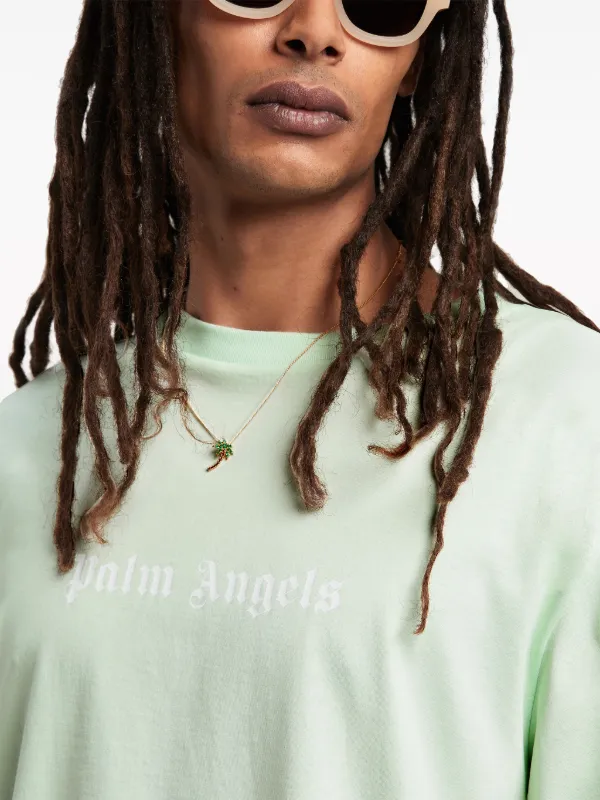 Tシャツ・カットソー PALM ANGELS Men T-shirt Mint PMAA089S24JER002 5103 PALM ANGELS: T-shirt men - Mint | Palm Angels t-shirt