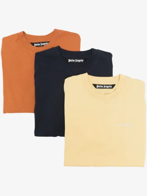Palm Angels logo-embroidered cotton T-shirt (pack of three)