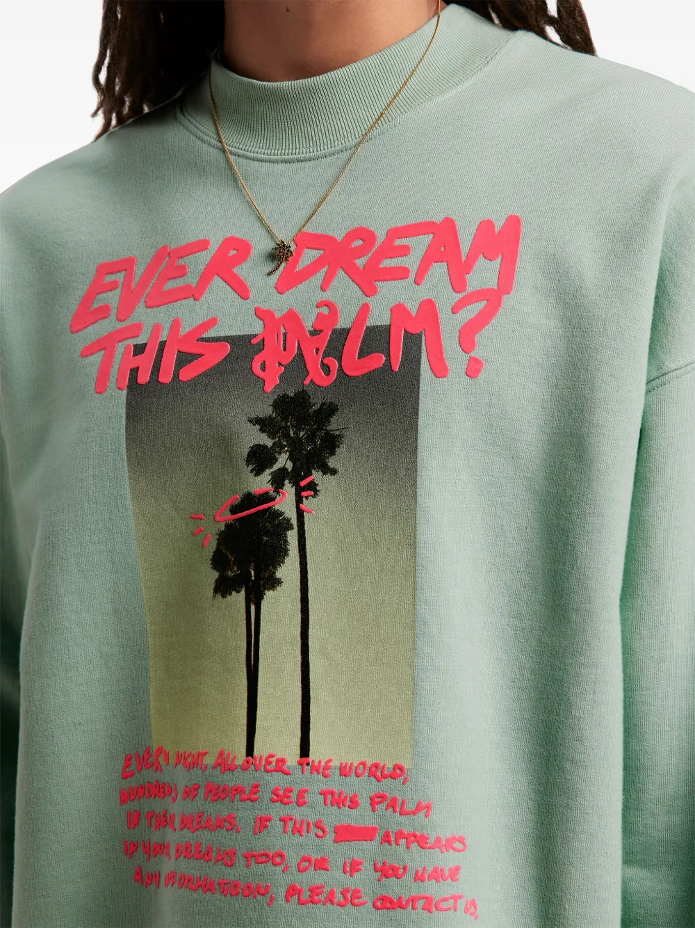 スウェット・トレーナー PALM ANGELS HUNTING IN THE FOREST COTTON SWEATSHIRT PALM ANGELS | Black Men's Hooded Sweatshirt | YOOX