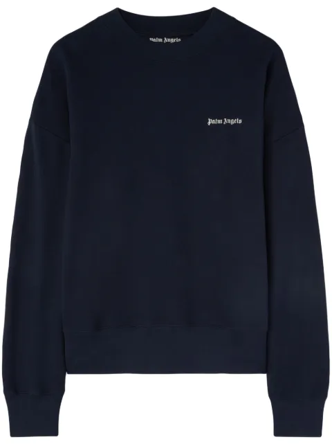 Palm Angels logo-print cotton sweatshirt