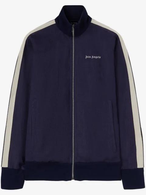 Palm Angels logo-embroidered track jacket