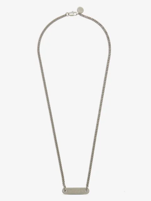 Palm Angels collar con logo grabado