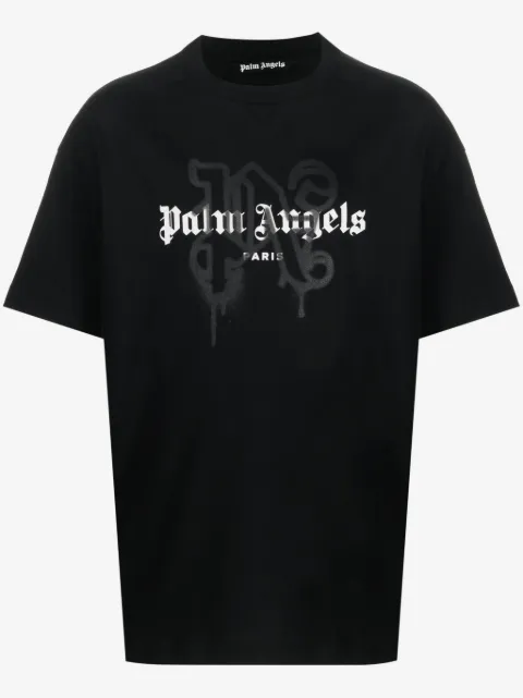 Palm Angels Paris monogram-print T-shirt