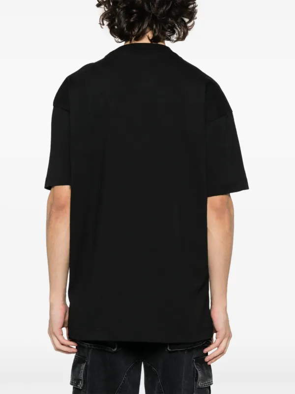 Palm Angels Paris monogram-print T-shirt | Black | FARFETCH