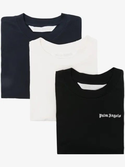 Palm Angels Classic embroidered-logo T-shirt (set of three)