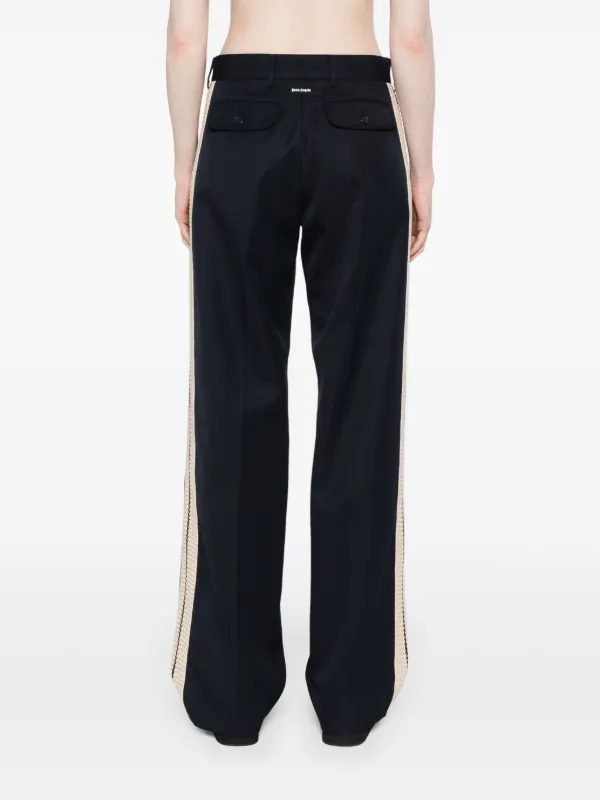 パンツ PALM ANGELS Women Straight Pants PWYB027F24DEN002 Blue Palm Angels high-waist straight-leg Trousers | Blue | FARFETCH