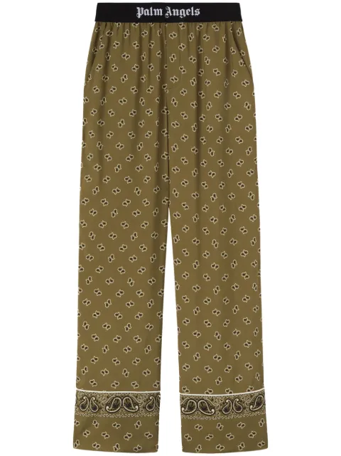 Palm Angels paisley-print straight-leg trousers