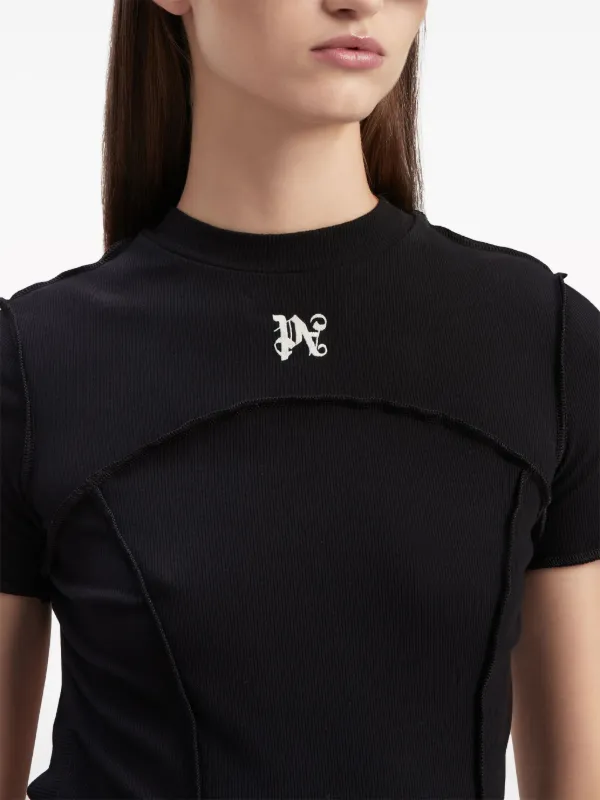 Palm Angels Open Back T-shirt Minidress | Black | FARFETCH