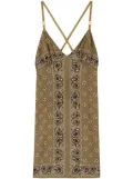 Palm Angels paisley-print slip dress - Green