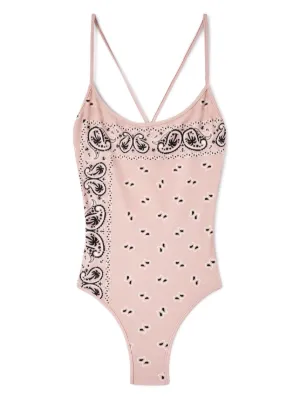 【PALM ANGELS】送料関税込み 水着（ワンピース）ノースリーブ Z-20211 水着 ワンピース ハイネック ハイウエスト 蝶