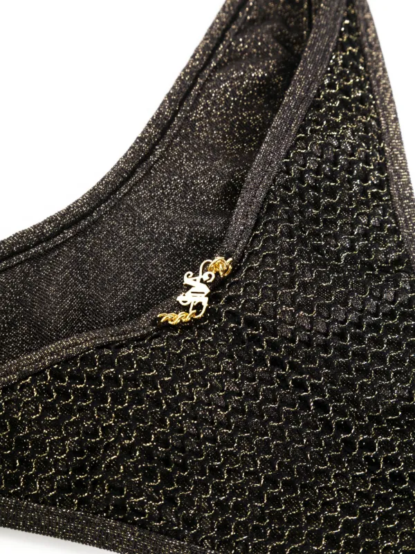 【関税込み】Palm Angels Lurex bikini bottom Palm Angels Lurex Bikini Bottoms | Black | FARFETCH