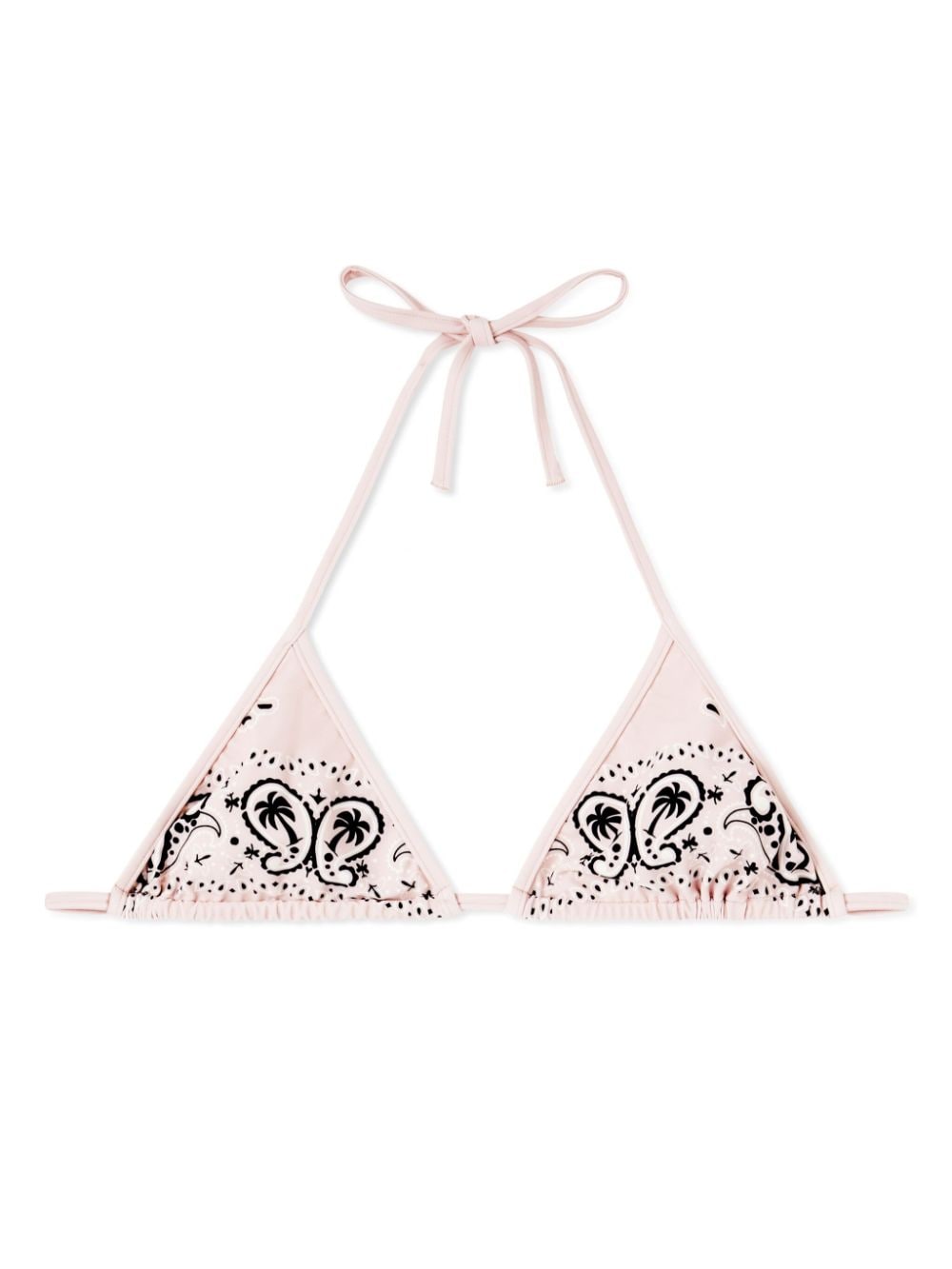 Shop Palm Angels Paisley-print Triangle Bikini Top In Rosa