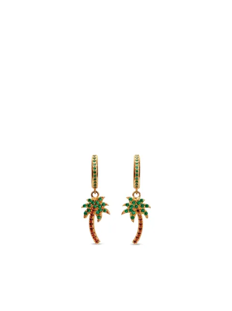Palm Angels palm tree hoop earrings