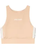 Palm Angels logo-print crop top - Neutrals