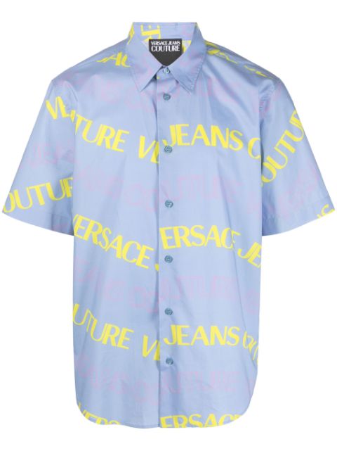 Versace Jeans Couture logo-print cotton shirt Men