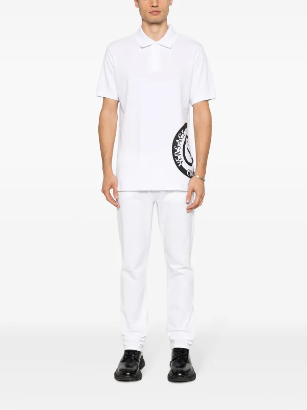 Versace Jeans Couture ロゴ ポロシャツ | ホワイト | FARFETCH JP