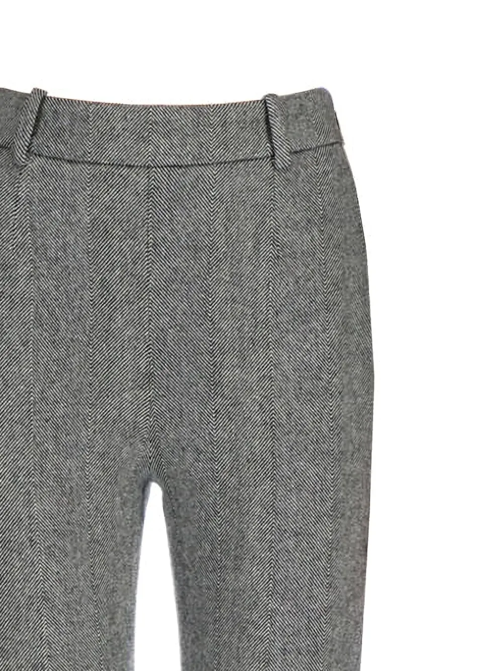 Ermanno Scervino Broek met visgraatpatroon Grijs