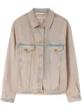 Palm Angels overdye-wash denim jacket - Pink