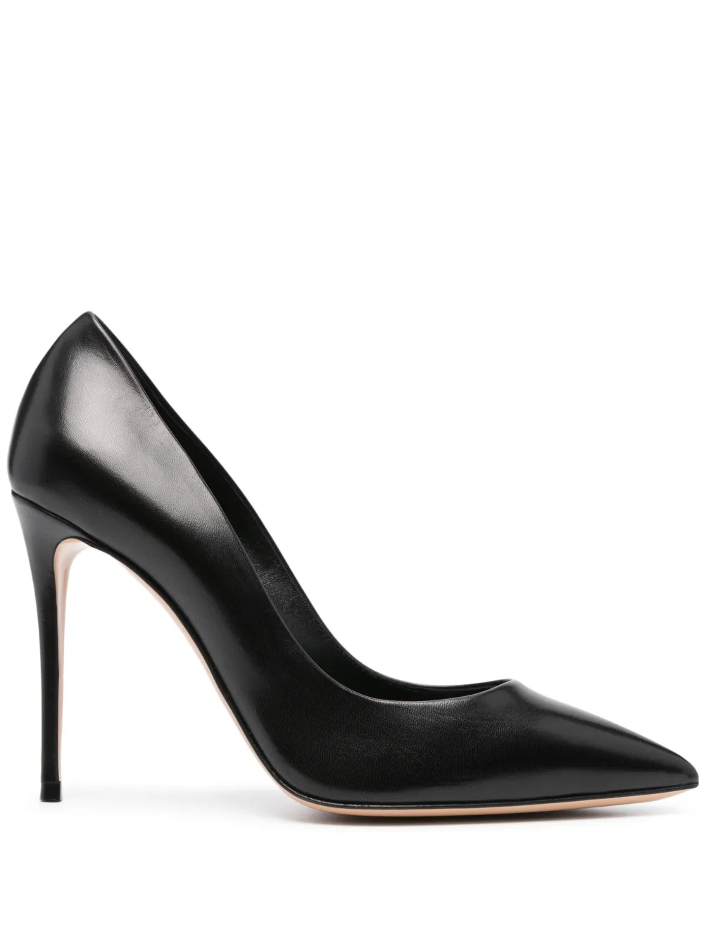 Casadei Julia 100mm leather pumps Black