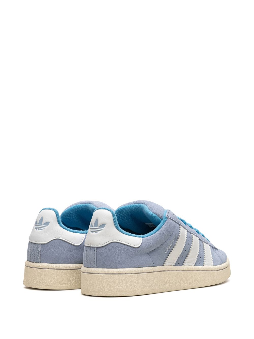 Shop Adidas Originals Calf-leather Round-toe Sneakers In Blue