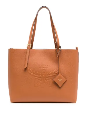 MCM Bolsa Tote Liz Mini Dupla Face | Marrom | FARFETCH BR