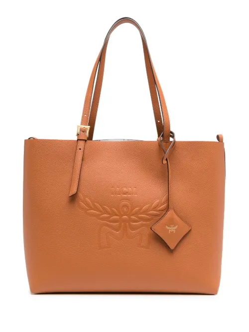Sac Himmel médium en cuir à logo embossé - MCM - Modalova