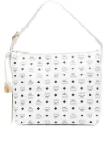 MCM large Aren Visetos-print leather shoulder bag - White